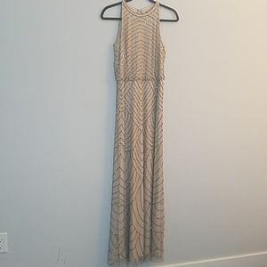 Adrianna Papell halter top gown